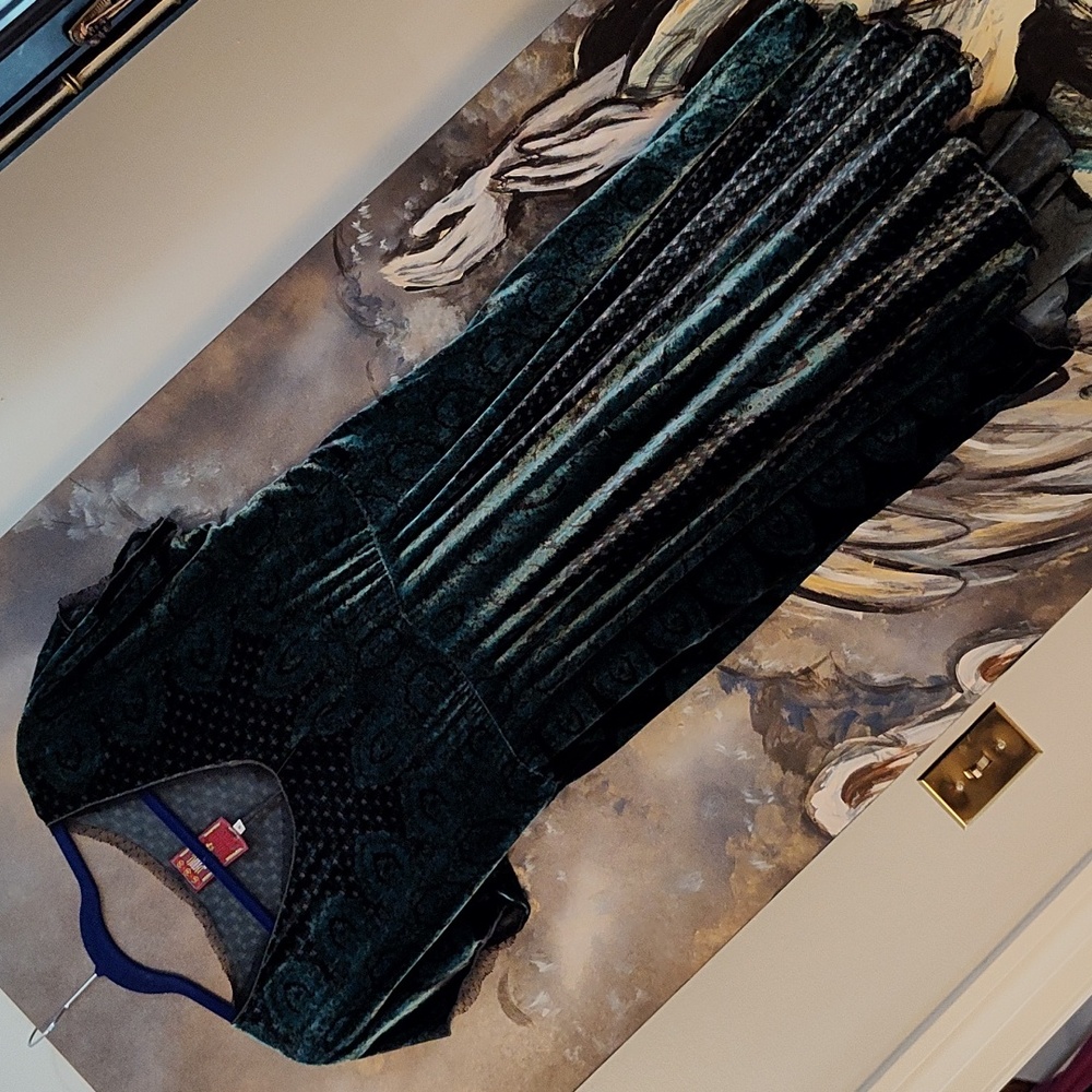 Gorgeous velvet Johnny Was dress